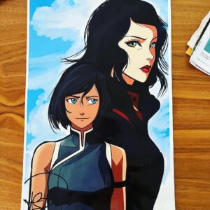 Janet Varney Instagram - Gotta do a #TBT to love on some of the amazing #korra & #atla art I got at the past few cons! (I am so sorry I couldn’t find tags for everyone!! 😢)

#avatarthelastairbender #bravingtheelements #tlok #thelegendofkorra