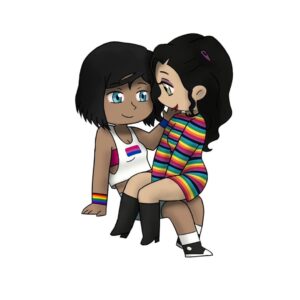 Janet Varney Instagram - REPOSTING @miss.quidam ‘s Korrasami 🌊⚙

“Happy Pride everyone !!! 🏳️‍🌈🥳❤

This is the first part of my chibi ships series for pride month. So stay tuned for more 😉

Can you guess which ships will be next ?” 

#korrasami #korrasamifanart #korra #avatarkorra #korrafanart #asami #asamisato #korraxasami #fanart #art #artist #thelegendofkorra #legendofkorra #legendofkorrafanart #lok #tlok #avatar #girlfiends #wlw #ship #wlwship #queer #lgbtq🌈 #pride #pridemonth #lesbian #digitalart #digitalpainting #avatarthelastairbender