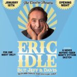 Janet Varney Instagram - Friend this is a HUGE moment for our little indie comedy festival, and we can’t wait! Come laugh w/us! @sf_sketchfest: To open the 21st year of @sf_sketchfest, Eric Idle, a founding member of Monty Python, will be making his first live North American performance in 7 years. Joined by @jeffbryandavis, the two will perform sketches, and songs—plus, an exclusive, never-before-seen Monty Python sketch performed LIVE! Join us for one night only, at @the_castro_theatre on opening night, January 18. #sfsketchfest #sketchcomedy #comedy #sanfrancisco #ericidle #jeffbdavis #montypython #spamalot #therutles #castrotheatre