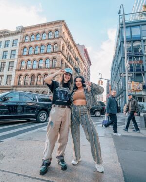 Jasmine Davis Instagram - Had to follow my festie bestie to NYFW, Just couldn’t wait another day without annoying her 💀🔥 
~
OH YEAH AND Here’s to ANOTHER ✨ birth year ✨ LMAO