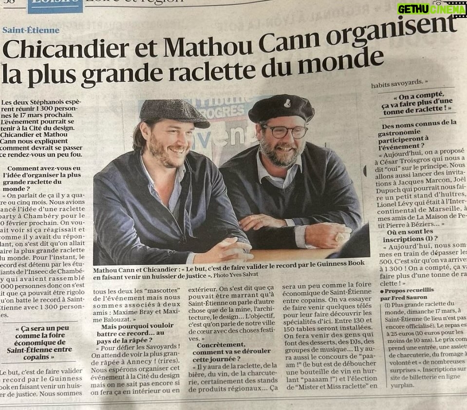 Jason Chicandier Instagram - J’aimerais qu’on dise à mon enterrement : « Il faisait quoi comme métier l’autre porcinet déjà ? ». « Il organisait des raclettes je crois ! Allez jette lui de la terre sur la gueule va, on va boire un jaune ! ». Allez dans la paix du gras ! @mathou_cann