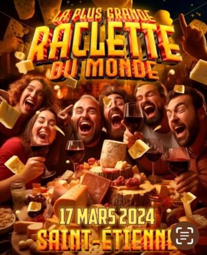 Jason Chicandier Instagram - Plus grosse raclette du monde à St Etienne le 17 mars 2024 à partir de 11h30.

Déjà 400 places vendues (pratiquement un/tiers) en 3 jours. N’hésitez pas c’est un superbe cadeau de Noël. De toute façon, vu l’bignou du gros, inutile d’acheter de la lingerie Mesdames. Dépêchez-vous ça part comme des p’tits pains l’merdier !

Lien billetterie dans ma bio

@mathou_cann @maxbnwk @mamixe.b