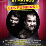 Jason Chicandier Instagram - Salut mes Seigneurs, Attention il ne reste plus beaucoup de places. Mathou et moi avons le plaisir de vous proposer un spectacle inédit baptisé « Les fumiers ». Le pitch, une troupe de théâtre reprend l’histoire de Napoléon sous couvert d’une association caritative pour aider « Les enfants de Courchevel ». Est-ce normal de voir sa maman toujours entourée de 4 profs ESF ? Est-ce sympa de voir son père en bottes en fourrure être obligé de porter les skis de ses maîtresses suédoises ? Les enfants n’ont-ils pas droit à un sandwich Sodebo sur l’autoroute aussi ? Nous verrons le show et les coulisses du show façon « Cuisine et dépendances » avec une pléiade de talents et la participation exceptionnelle de Lorant Deutsch. Vous tapez « Les fumiers 17 février 2024 » et une billetterie apparaîtra. Ça aura lieu au Chambon-Feugerolles (42) avec une captation filmée du show pour la télé. On a hâte avec mon Mathou ! @antoniaderendinger @la_bajon @marierenoofficiel @yanisse_kebbab @lesfrerescolle @yannguillarme @tramoniquetamere @renaudrutten @mathou_cann @lorantdeutschofficiel @farid.bouabdellah @arcomikfestival @villelechambon