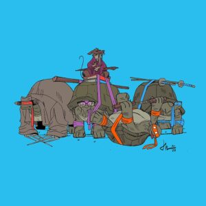 Jason Latour Instagram - What can I say, I’ve always liked the Ninja Turtles.  #tmnt 

Join my NEWSLETTER at the link in bio. 

#teenagemutantninjaturtles #ninjaturtles #kevineastman #peterlaird #tmntmutantmayhem #mutantmayhem #teenagemutantninjaturtlesmutantmayhem