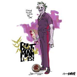 Jason Latour Instagram - I make fun of Batman a LOT. But here’s a look at the time I almost took him very seriously. #Batmanlives was a project I was in talks to write and draw around 2019-20. No one seems to believe me but I’m glad it didn’t happen, mostly because I didn’t have the bandwidth. It would have been fun, sure… but there’s so much more to do and only so much time to do it. Just ask Bruce’s poor parents. 

(PS- any Batman over 50 should be called Bruce WANE). 

For more join my NEWSLETTER at the link in bio. #batman #batmanlives #comics #comicbooks #cartoonist #dccomics