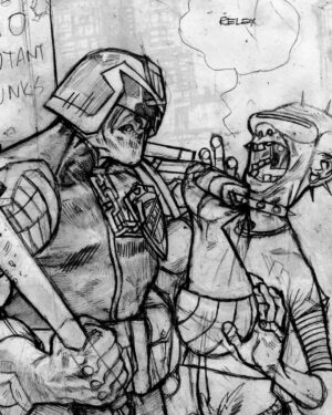 Jason Latour Instagram - “You know how often we get a judge up in Peach Trees?” — “Well you’ve got one now.” #judgedredd (2012) 

For more comics join my NEWSLETTER at the link in bio. #comics #comicbooks #2000ad