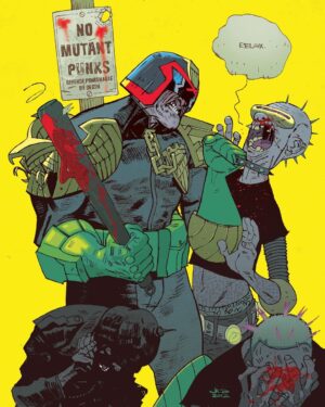 Jason Latour Instagram - “You know how often we get a judge up in Peach Trees?” — “Well you’ve got one now.” #judgedredd (2012) 

For more comics join my NEWSLETTER at the link in bio. #comics #comicbooks #2000ad