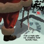 Jason Latour Instagram - Swipe 👈 for an excerpt from the #friskyfox holiday comic I’m still chipping away on. If I finish it before Spring Break I’ll run it exclusively at my NEWSLETTER, which is free to join at the link in bio. #xmas #christmas #santa #holidays #comics #comicbooks #happynewyear #krampus