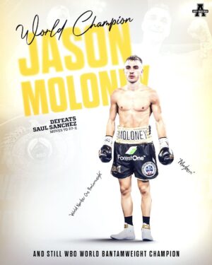 Jason Moloney Instagram - Twelve rounds fought in the 𝐭𝐫𝐞𝐧𝐜𝐡𝐞𝐬.

@jasonmoloney retains his WBO bantamweight title, outpointing a game Saul Sanchez by majority decision.

Scores 📝 114-114 and 116-112 x2
.
#ozboxing #boxing #BeterbievSmith