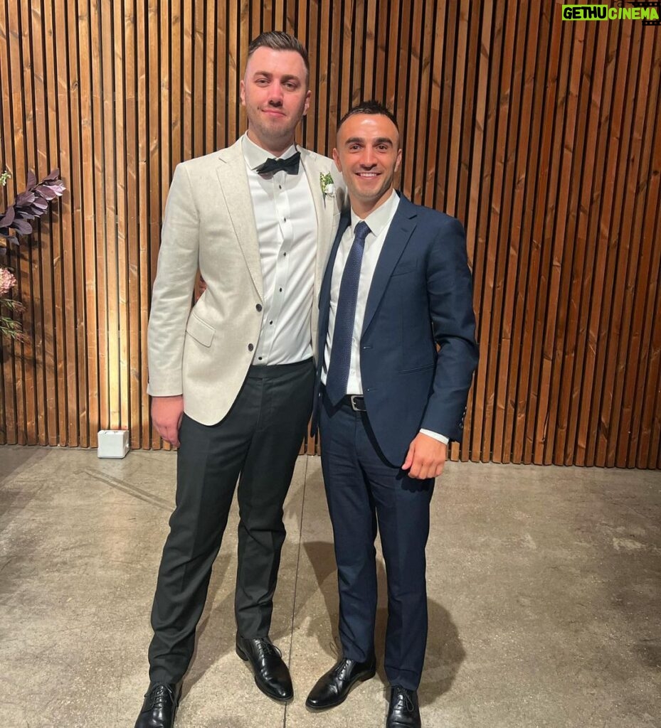 Jason Moloney Instagram - Such a great day yesterday watching my big bro @joshmo_ney tie the knot. A big congratulations to you both and @jessica.hazell__ , welcome to the family! Both looking and feeling a million bucks in our suits made by the legends at @ysgtailors Can’t recommend these guys enough, incredible service, amazing quality and a perfect fit!