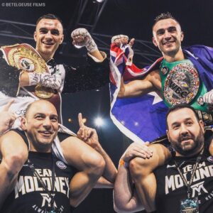 Jason Moloney Instagram - Birthday celebrations on the other side of the world. 

@jasonmoloney and @andrewmoloney turn 33 today.
.
#ozboxing #boxing