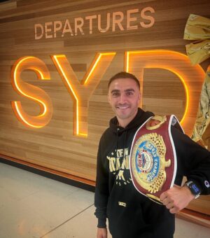 Jason Moloney Instagram - “Everyone wants to be the champ, until they see what it takes”. 
5 weeks away from my girls, No family Christmas and No new years or Birthday celebrations this year. 
Making the sacrifices needed to bring my belt home again! 

Thanks to H and the Tolj for being by my side and giving up their festive season too. 
AND STILL 🏆