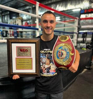 Jason Moloney Instagram - A real honour to receive this award from the @worldboxingorg 🏆
I’m very proud to hold this belt and looking forward to my first title defence. Announcement coming very soon!