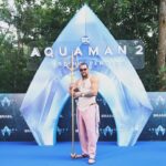 Jason Momoa Instagram - @prideofgypsies @aquamanmovie in @henrypooleco suit and @iwcwatches #iwcschaffhausen #rosegold