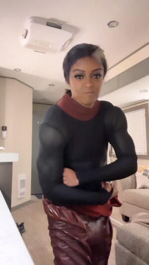Javicia Leslie Instagram - I always get asked if the super suits are comfortable. Well first of all, shout out to our amazing costume teams!!! They can bring any idea to life! Now, what I will say is, after wearing the Red Death suit, I will never complain about the Batwoman suit again 😂😂😂 - @javicia