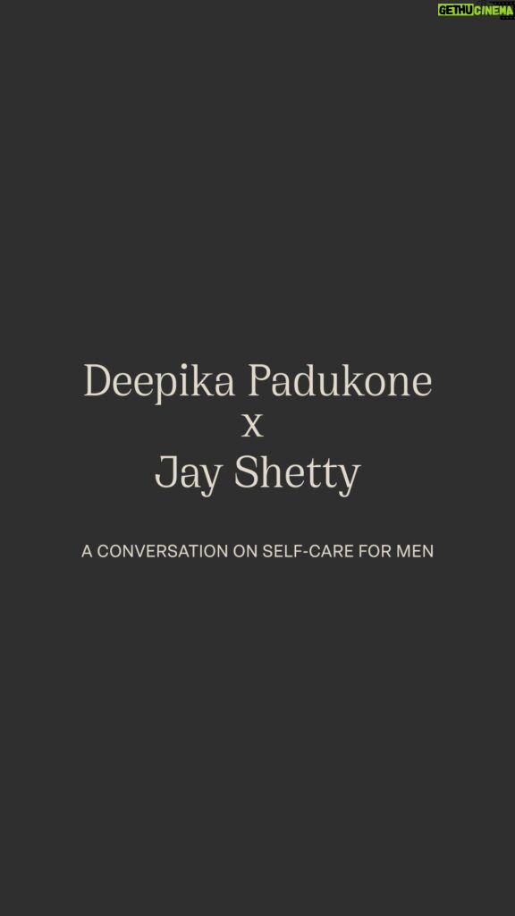 Jay Shetty Instagram - Self-care for men is something that is surrounded by several myths and misconceptions. So we invited one of the world’s foremost experts on the subject to help clear the air: @jayshetty. In a candid conversation with our co-founder Deepika Padukone, Jay opens up about his self-care journey. “If I’m in a better state of mind, I’ll be able to give more to the people I love,” he says. #82eMan #DeepikaPadukone #JayShetty #SelfCare