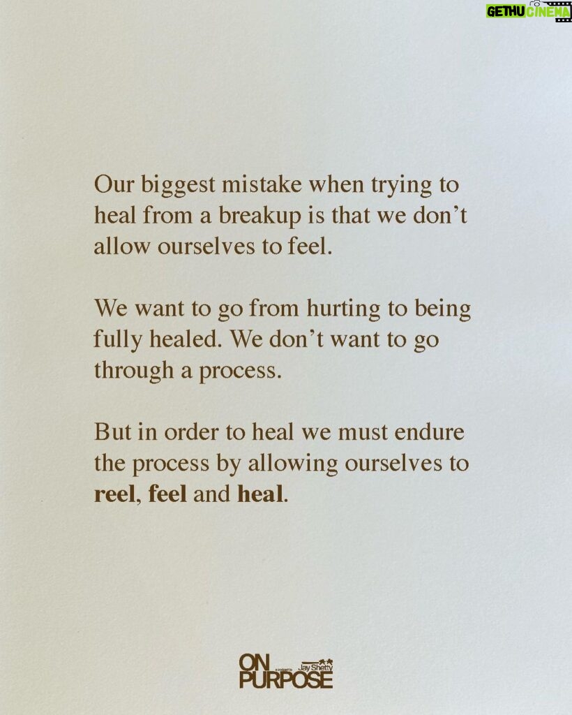 Jay Shetty Instagram - Tag someone who needs to hear this👇 Want to know why you haven’t healed from your breakup and how to get over your ex? Link in bio 🎙️