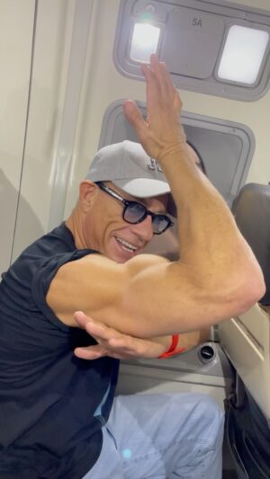 Jean-Claude Van Damme Instagram - #JCVD #privatejet #bodybuilding 💪🏼