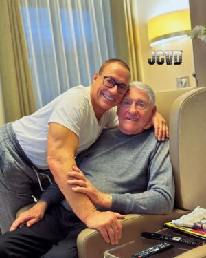Jean-Claude Van Damme Instagram - I’m blessed to have both of you 👨‍👩‍👦❤️ #jcvd #vandamme #family #love #parents #goodvibes