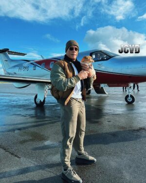 Jean-Claude Van Damme Instagram - 6.11 Prague ✈️🌎📍Keep on meeting friends #jcvd #vandamme #travel #friends #dogs #happiness