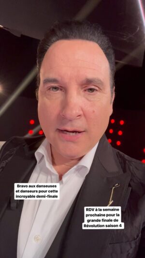 Jean-Marc Généreux Instagram - Vraiment BRAVO AUX DANSEUSES ET DANSEURS pour cette incroyable demi-finale de @revolutiontva saison 4 !!! 
RDV dimanche prochain pour voir ce que nos finalistes nous réservent !!! 
@sarahlabrosa @lydiabouchardofficiel @lestwinsoff & @lestwinson nous serons prêt,e,s à accueillir leurs performances avec tout l’amour du monde!!! 
Merciiiiiiiiiii @groupefairplay @quebecormedia @tvareseau de mettre à la disposition de la danse au Québec un écrin de cette envergure…amplitude ! Car chacune des performances de ce soir auront des répercussions planétaires.
Nous sommes chanceux et choyés d’avoir cette tribune pour partager autant d’émotions.
Et Merciiiiiiiiiii @m2boutiques d’être partenaire de cette belle émission. 
#danse #revofamily #finale #revolutiontva #revolution #solo #duo #groupe #ballroom #dansesport #hiphop #krump #contemporain #dance #dancecompetition #quebec