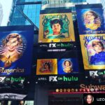 Jeanne Tripplehorn Instagram - This is happening soon...x ⁣ ⁣ #MrsAmerica #FXonHulu⁣ ⁣ @Posted @withregram • @uzoaduba #AloneTogether in Times Square with some of my #MrsAmerica cast mates. Thanks to my friend @tellyleung in Hells Kitchen for the 📷! @mrsam_fxonhulu begins April 15. #shirleychisholm Times Square, New York City