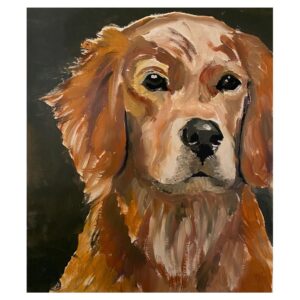 Jeanne Tripplehorn Instagram - Happy Birthday Jones! G’boy! ⁣
⁣
Oil on canvas by @lisaborgnesgiramonti ❤️