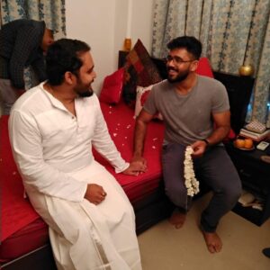 Jeevan Mammen Stephen Instagram - Behind the Scenes!!! #karikku_fresh #behindthescenes #work #brothersforlife #throwback #funtimes