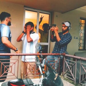 Jeevan Mammen Stephen Instagram - Behind the Scenes!!! #karikku_fresh #behindthescenes #work #brothersforlife #throwback #funtimes
