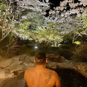 Jeffrey Cobb Instagram - I’ve made a conscious effort to explore and learn more of this wonderful country, more so because this is where my grandmother is from. The years of coming here and just seeing venues and hotel rooms aren’t going to cut it anymore, we must stop and smell the roses and appreciate all the experiences we are offered. #JeffCobb #Japan #ExploreMore #Onsen #Fukuoka #Saga #Sakura