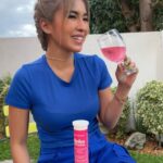 Jelai Andres Instagram - Cheers!!! 🍹 Glow up and boost your immunity w Shirosan 💙
