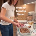 Jennifer Garner Instagram - #PretendCookingShow: Homemade Snickers. @halfbakedharvest—first of all, Hello there, Goddess. 😍 Here we have a vegan (if you consume honey 🍯) , multi step, delicious (!!) homemade Snickers. I took some to work and @edhelms loved them, so Yay! Worth it! . Gooey Chocolate Coconut Caramel Bars by @halfbakedharvest Ingredients: - 12 oz dark chocolate, chopped - 4 Tbsp creamy peanut butter - 2 cups unsweetened flaked coconut - 1 cup roasted cashews - 1 cup pitted Medjool dates - 14 oz full-fat coconut milk - 1/2 cup light brown sugar - 1/4 cup honey - 1 Tbsp coconut oil - 1 tsp vanilla extract - 3/4 cup roasted peanuts . Directions: 1. Line a 9x13 inch baking dish with parchment paper. 2. Melt 6 oz chocolate and 2 Tbsp peanut butter in the microwave until smooth. Pour into prepared dish and spread into an even layer. Place in freezer for 15 mins to harden. 3. Meanwhile, in food processor, pulse coconut flakes and cashews until finely ground. Add dates and pulse until mixture comes together and forms a ball. 4. When chocolate/peanut butter mixture has hardened, remove from freezer and press the coconut mixture into an even layer on top of chocolate (using your hands). Return pan to fridge to chill while you make the third layer. 5. In medium saucepan, combine coconut milk, sugar and honey. Bring to a boil over medium-high heat. Cook for ~10 mins or until caramel has thickened. Remove from heat and let cool for 5 mins. Stir in coconut oil, vanilla, and peanuts. Remove from fridge and pour caramel mixture over the bars, spreading in an even layer. Return pan to fridge to chill for at least 1 hour. 6. About 10 mins before you remove bars from fridge, melt together the remaining 6 oz chocolate and remaining 2 Tbsp peanut butter in the microwave until smooth. Let cool for 5 mins, then pour the chocolate over the caramel layer, spreading evenly. Return to fridge until well chilled, at least 1 hour. I left them overnight! 7. Cut bars into squares and serve. Store in the fridge for up to 1 week. 8. Yum!