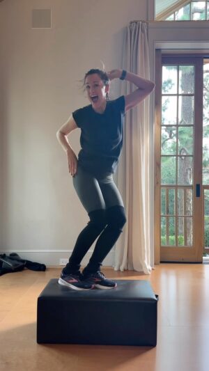 Jennifer Garner Instagram - If your kids call your workout Jazzercise and it nearly kills you to complete it, do you have the right to video yourself and put it out there to haunt them when they are fifty? 👟🤷🏻‍♀️ (👯‍♀️: @bethjnicely @thelimitfit)