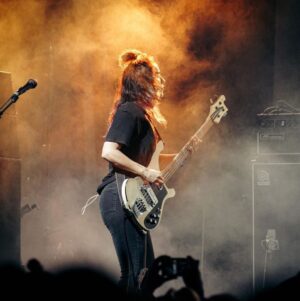 Jennifer Lindberg Instagram - from #primaverasoundLA 
a few weeks back..
📷 by @jordonanthony 
 
very excited to get back at it .. a few months away, yes, but it feels good to have prospects of joy on the horizon..

in the meantime, shedding , releasing , and letting go..

this also feels pretty darn good. ( challenging? …yah) 

i want to thank all of you who reached out about my pops. grief is so very strange.. it takes many shapes and forms, almost unrecognizable at times, and then BOOM youre hit .. w: anger w sadness w stress w anxiety w confusion .. implosion .. and then eventually explosion. its constantly changing.. such is life ..and death ..and feelings ..and damn…EVERYTHING.  so.. i am learning at this very moment.. how powerful acceptance is.. 
and how much harder it is to do than i ever realized.  heres to letting go and accepting what IS..

your words and thoughts were very touching.. i felt warm and cozy and held..
so thank you and 
i love you 
♥️🌺♥️