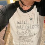 Jennifer Lindberg Instagram – i made some tees!! 
super comfy, super soft, cute as all heck, 
black and white , 
bringing those higher elevated vibrations, AMAZING BEING BASEBALL TEE !
LIMITED RUN! only made 48 (and i took 3, making that 45) 
lincoln in bio 
♥️🌺♥️

#letslifteachotherup 
#thankyou
#iloveyou