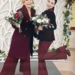 Jennifer Robertson Instagram - Mother/daughter matching pantsuit moment.