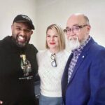 Jennifer Robertson Instagram - Sounds of the Season with these two gems on @cbctoronto this morning. Raising funds for the @dailybreadTO. Toronto peeps give if you can, food insecurity is high right now, 1 in 10 people in the city are using the Food Bank. Not pictured here 3rd trivia competitor Metro mornings @commoncbc