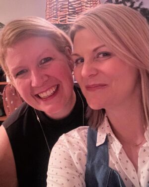 Jennifer Robertson Instagram - Had friends and family over for a bday celebration last night. Wore a dress that several people mistook for an apron, laughed my ass off, and mostly took selfies with blondes. So grateful for all of my friend’s and family. This is 52 y’all. 😁