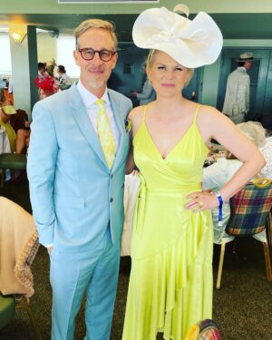 Jennifer Robertson Instagram - When @joeymcfarland ‘s tie matches your dress, you must pose like awkward kids at prom.