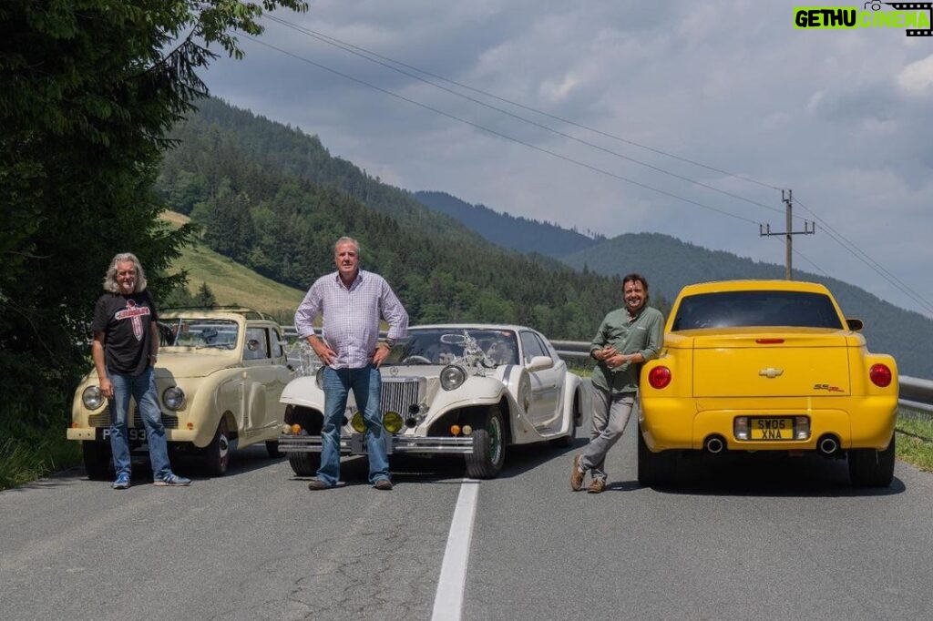 Jeremy Clarkson Instagram - Three idiots. Three shit cars. The next Grand Tour. Eastern Europe. Release date June 16th.