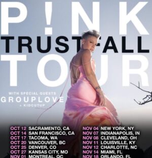 Jeremy Hudson Instagram - TRUSTFALL Tour
The cure for your post summertime blues 🩵 @pink