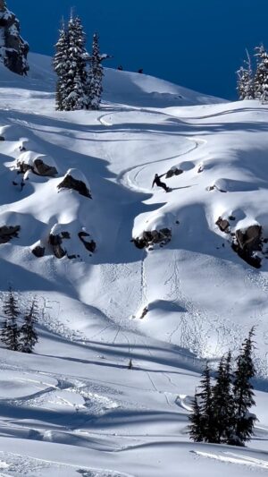 Jeremy Jones Instagram - Tiptoeing into 2024 with not a lot of steam…
The snow is lean but the slate is clean and we are surfing the cream. 
Wishing peace love and pow to the planet earth team!

 ☮️ ❤️❄️