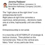 Jeremy Padawer Instagram - Luck is overrated. Luck in business. Luck in entrepreneurship. Luck in collecting. Luck in life… it is ALL overrated. We grant it some mythical place in our lives - but nothing is as powerful as the practical and realistic elements mentioned here. My number one goal professionally today is to continue to work hard and find opportunities of success in my business category, in my personal pursuit of collecting. But right up there is my desire to arm as many others with powerful tools of success - including belief in oneself. And frankly speaking demystifying success as limited to “geniuses.”