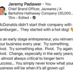 Jeremy Padawer Instagram - And almost every single one of these brands was created in the last 100 years. Practically every brand you see is less than 50 years old. Why not you? And if not you, why not instill a sense that anything is possible with hard work, diligence and resilience to your children?! Bottom line - the next multi billion unit selling company will be created practically every single year…! ❤️