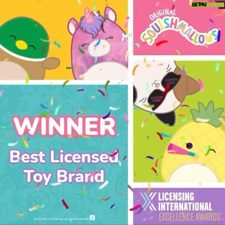 Jeremy Padawer Instagram - Congratulations to our passionate, talented Jazwares, LLC team - Best Licensed Toy Brand of the year at Licensing International Excellence Awards in Las Vegas for our beloved Squishmallows!!! This is a phenomenal achievement!!! Amazing job!!! #squishmallows #jazwares #squishmallowsofinstagram @jazwares @squishmallows @licensing_intl