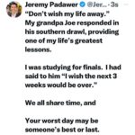 Jeremy Padawer Instagram - I hope you are having a good day, but if you aren’t - your time, my time is our time. It’s finite and they won’t make more of it.