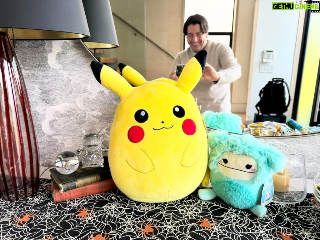 Jeremy Padawer Instagram - Always nice to return home only to see my favorite Squishmallows. On the right is Joelle, the Bigfoot Squishmallows named after my younger daughter. To the left is Pikachu - the greatest entertainment brand of all time and the company that so greatly impacted my career. ❤️. @squishmallows are awesome. What a great team!! @jazwares