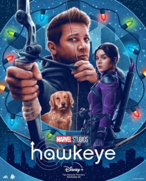 Jeremy Renner Instagram - Everyone is excited to share @hawkeyeofficial .  Just a few days away !! @disneyplus @marvel @haileesteinfeld  Thank you to all the fans … we love you ❤️