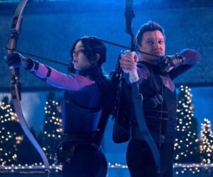 Jeremy Renner Instagram - What do you think of this fierce duo? @haileesteinfeld @disneyplus @hawkeyeofficial