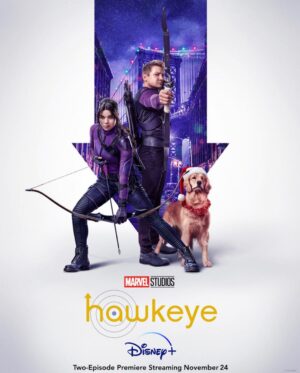 Jeremy Renner Instagram - NEW poster for HAWKEYE 
Nov 24th. @disneyplus @hawkeyeofficial  Are we ready for an amazing HOLIDAY EVENT ?? @marvel @marvelstudios
